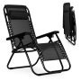 ModernHome Baštenska fotelja Zero Gravity Black - slika 1