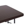 ModernHome Sklopivi set Sto 180cm sa 2 klupe ratan brown - slika 4