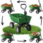 Garden Line Baštenska transportna kolica 300kg, 75l, Green - slika 3