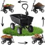 Garden Line Baštenska transportna kolica 300kg, 75l, Black - slika 3