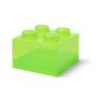 LEGO LEGO kutija za odlaganje sa poklopcem (4): Svetlucavo svetlo zelena - slika 2