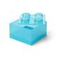LEGO LEGO kutija za odlaganje sa poklopcem (4): Svetlucavo svetlo plava - slika 1