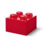 LEGO LEGO kutija za odlaganje sa poklopcem (4): Svetlucavo crvena - slika 2