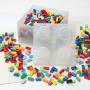 LEGO LEGO kutija za odlaganje sa poklopcem (4): Svetlucavo prozirna - slika 3