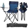 CHOMIK Kamperska/ribolovačka sklopiva stolica plava LEZ7150 - slika 1