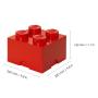 LEGO LEGO kutije za odlaganje set (4 kom): klasik boje - slika 2