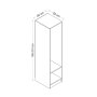 HANAH HOME Ormar Kale 210 White - slika 4
