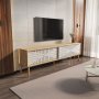 HANAH HOME TV polica Riso Sapphire Oak White - slika 2