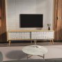 HANAH HOME TV polica Riso Sapphire Oak White - slika 1