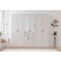 HANAH HOME Mat bele boje ormar Rb 107 (167RAB1190) - slika 2