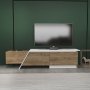 HANAH HOME TV polica Zonas Walnut White - slika 2