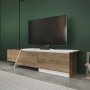 HANAH HOME TV polica Zonas Walnut White - slika 3