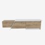 HANAH HOME TV polica Zonas Walnut White - slika 4