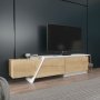HANAH HOME TV polica Zonas Sapphire Oak White - slika 1