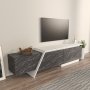 HANAH HOME TV polica Zonas Grey White - slika 3