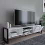 HANAH HOME TV polica Mora White Black - slika 3