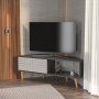 HANAH HOME TV polica Mora Anthracite White - slika 2