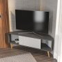 HANAH HOME TV polica Mora Anthracite White - slika 3