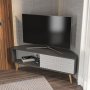 HANAH HOME TV polica Mora Anthracite White - slika 4