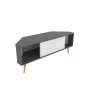 HANAH HOME TV polica Mora Anthracite White - slika 5