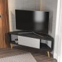 HANAH HOME TV polica Mora Black White - slika 3