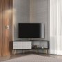 HANAH HOME TV polica Mora Black White - slika 1