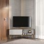 HANAH HOME TV polica Mora Walnut White - slika 1