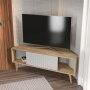 HANAH HOME TV polica Mora Sapphire Oak White - slika 4