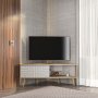HANAH HOME TV polica Mora Sapphire Oak White - slika 1