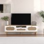 HANAH HOME TV polica Bohem Sapphire Oak White - slika 1