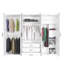 HANAH HOME Ormar bele boje Country (479ADR1904) - slika 3