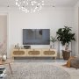 HANAH HOME TV polica Elena Sapphire Oak Rattan - slika 2