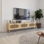 HANAH HOME TV polica Elena Sapphire Oak Rattan - slika 4