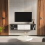 HANAH HOME TV polica Teo Floating Anthracite White - slika 2