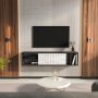 HANAH HOME TV polica Teo Floating Black White - slika 2