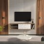 HANAH HOME TV polica Teo Floating Walnut White - slika 2