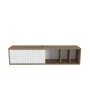 HANAH HOME TV polica Teo Floating Walnut White - slika 4