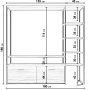 HANAH HOME TV polica Nigaran L556 - slika 5
