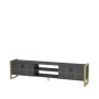 HANAH HOME TV polica Mila Anthracite Gold - slika 4