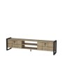 HANAH HOME TV polica Mila Oud Oak Black - slika 4