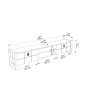 HANAH HOME TV polica Mila Oud Oak Black - slika 5