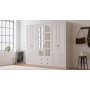 HANAH HOME Mat beli ormar Rb 115 (167RAB1194) - slika 1