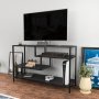 HANAH HOME TV polica Robbins - Black Anthracite - slika 3
