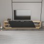 HANAH HOME TV polica Rhodes Oak Anthracite - slika 1