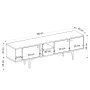 HANAH HOME TV polica Riena Sapphire Oak - slika 4
