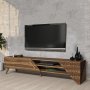 HANAH HOME TV polica Beril 2 Walnut - slika 1
