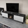 HANAH HOME TV polica Lukas Black White - slika 4