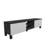 HANAH HOME TV polica Lukas Black White - slika 5