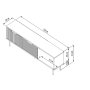 HANAH HOME TV polica Venus Sapphire Oak - slika 5