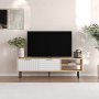 HANAH HOME TV polica Venus Sapphire Oak White - slika 1